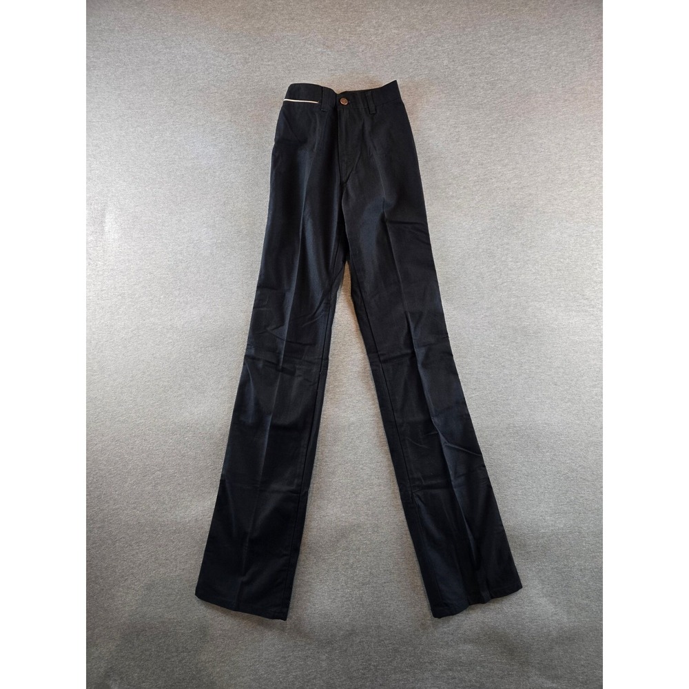 Rare Vintage 70s Chemin De Fer Jeans Ultra High‎ Waist Measures 20x35 Black